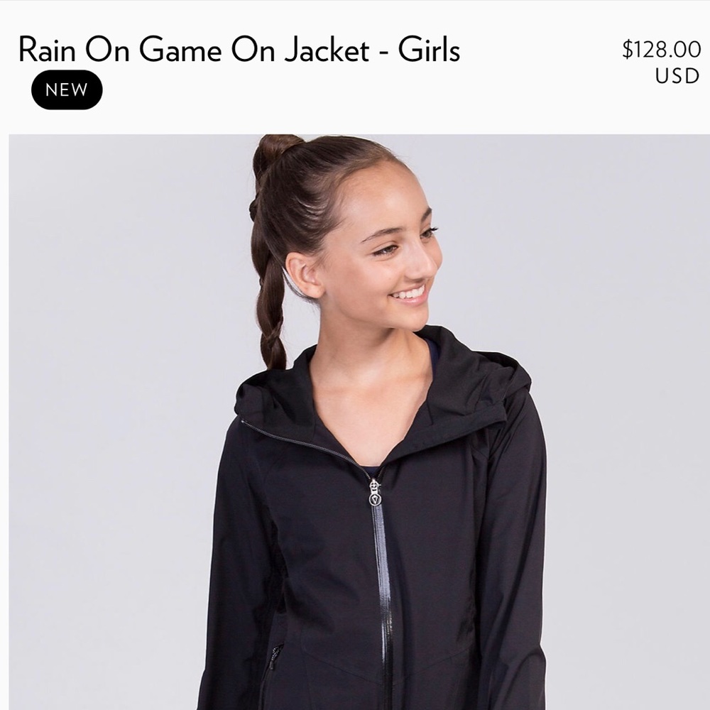 Girls Lululemon Rain On Game On Jacket
